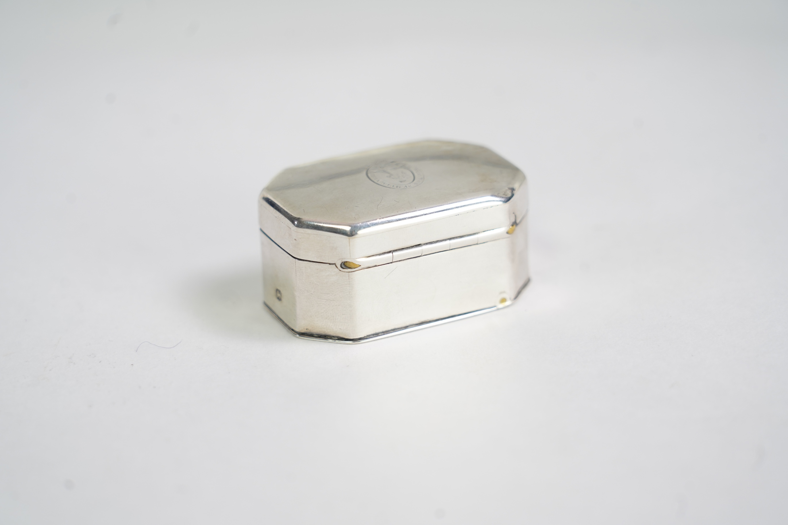 A George III silver nutmeg grater, by Phipps & Robinson